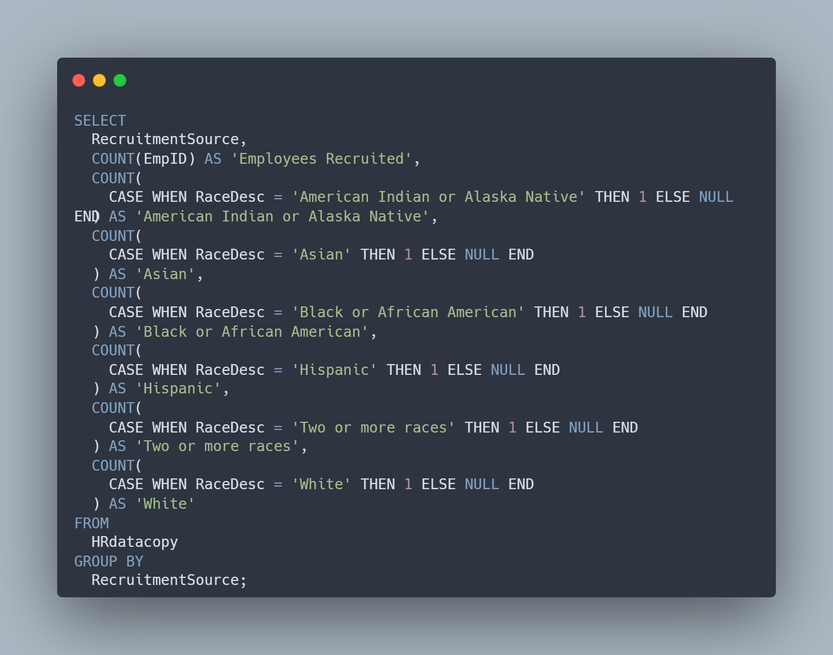 recruit_source_race_sql_query